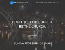 Tablet Screenshot of cathedralofpraise.tv